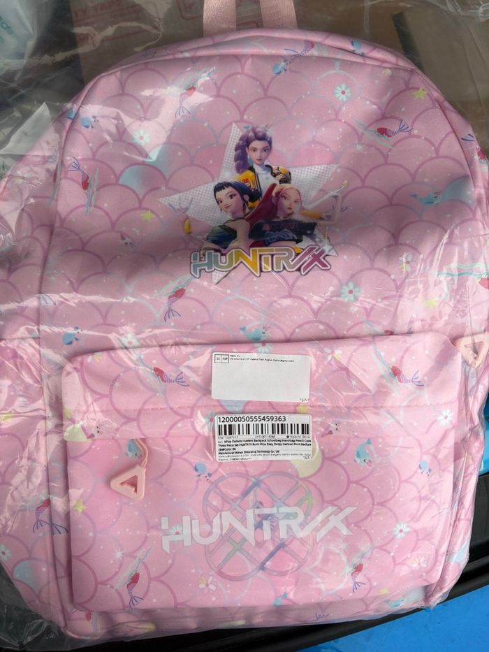 Ensemble 3 pièces sac à dos, sac à collation et plumier assortis KPop Demon Hunters Neuf et emballé - photo numéro 2