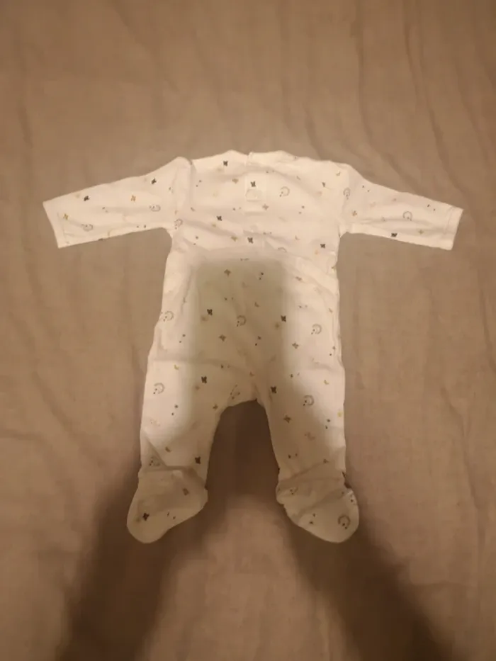 Pyjama blanc bébé - photo numéro 2