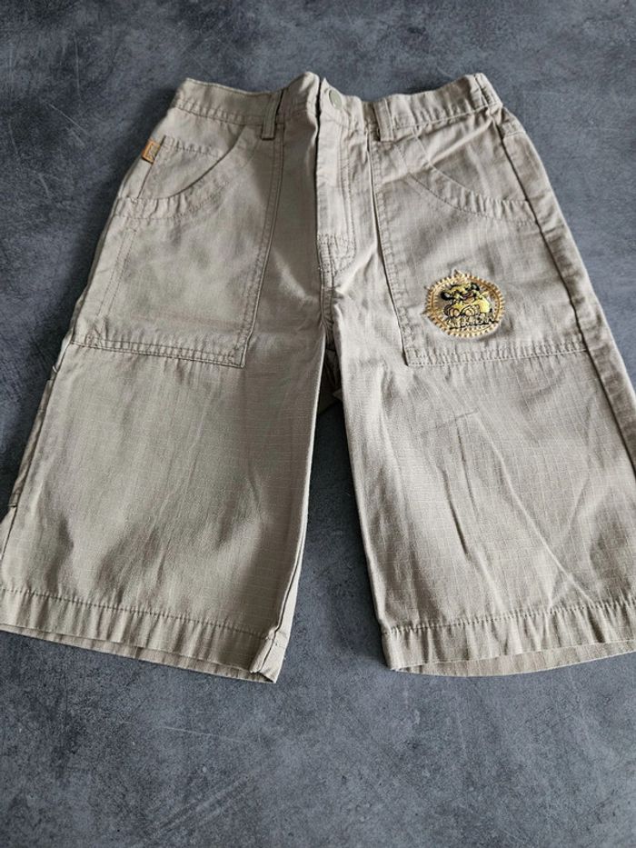 Bermuda cargo garçon - Taille 6 ans (114cm) - Disney Le Roi Lion - Beige feldspath