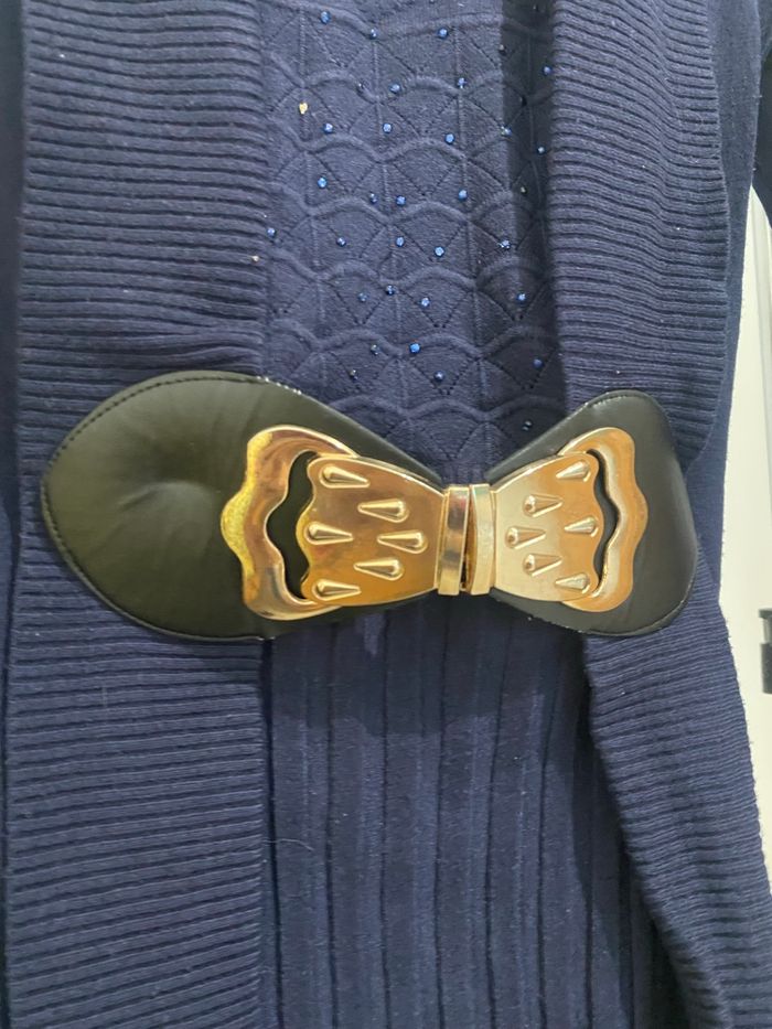 Robe pull tunique marine - photo numéro 4