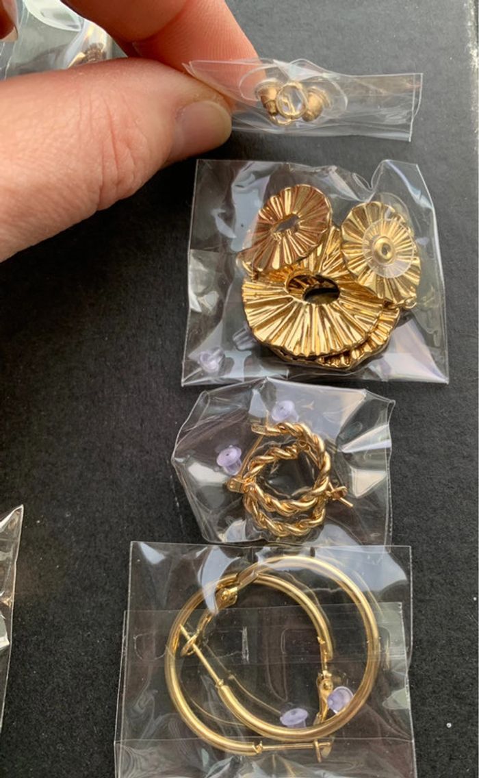 Lot de 14 bijoux dorés - photo numéro 5