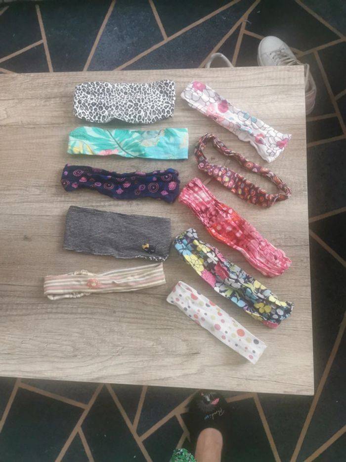 Lot de 10 bandeaux filles
