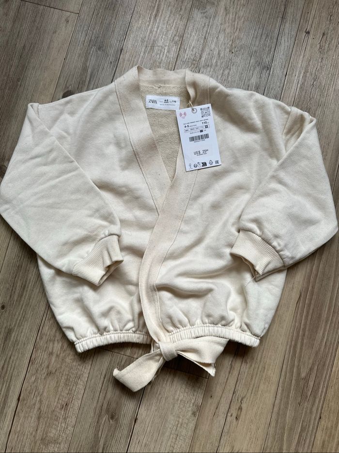 Cache cœur croisé  Zara beige crème 4/5 ans - photo numéro 6