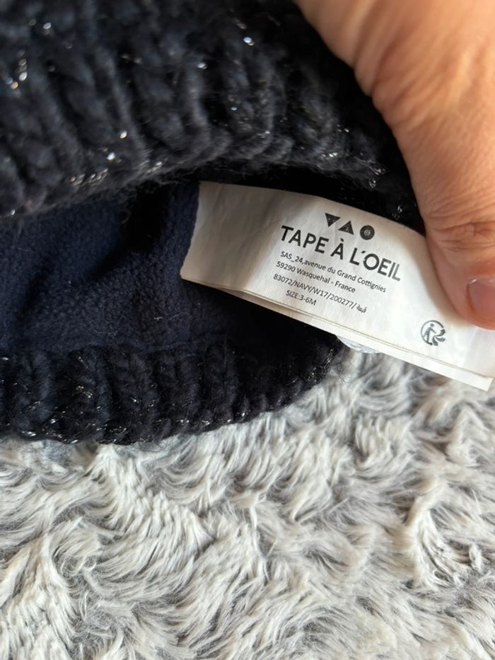 Bonnet laine noire - photo numéro 3