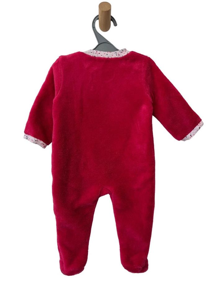 Pyjama chaud fuchsia en polaire douce - Absorba 6 mois (68cm) - photo numéro 5