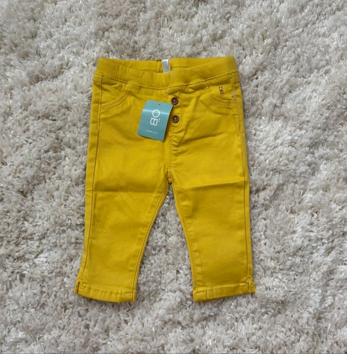 Pantalon bébé fille jaune
