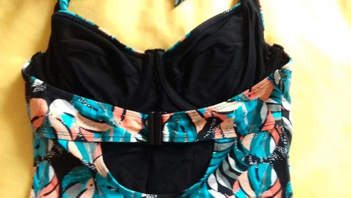 Maillot de bain 1 pièce feuilles tropicales taille 38 - photo numéro 2