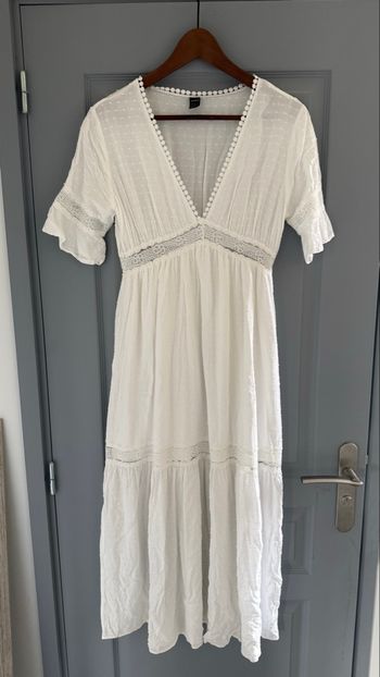 Robe bohème blanche taille S