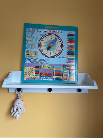 Étagère murale blanche pour chambre bébé ou enfant