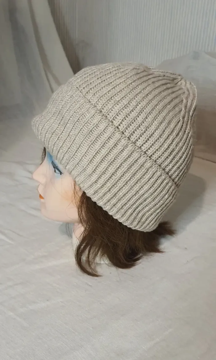Bonnet mixte adulte beige