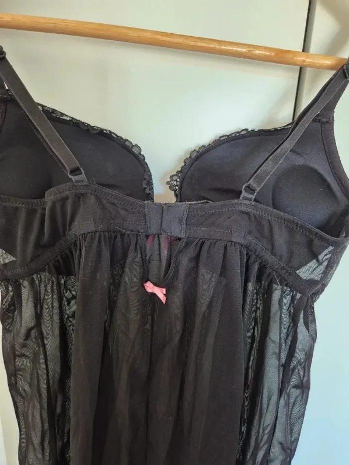Belle nuisette soutien gorge dentelle super push up H&M 🌸 Taille française 95B eur 80B noir et rose - photo numéro 11