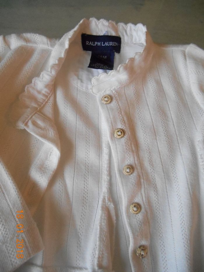 Cardigan blanc - fille 18-24 mois / Ralph Lauren - photo numéro 6