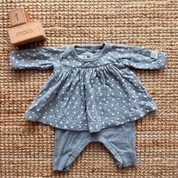 Combi robe Petit bateau 1mois / 54cm