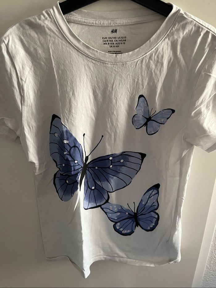 TEE shirt fille hm taille 9/10 ans