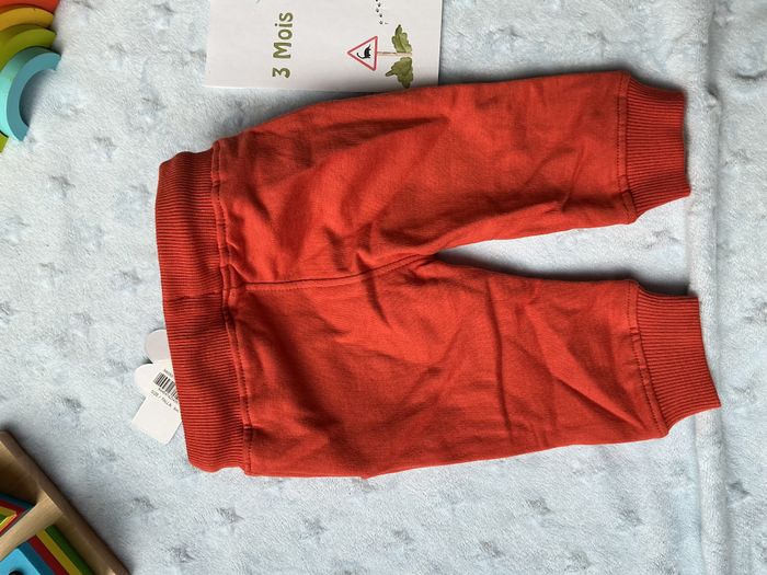 pantalon de jogging orange lien de serrage taille élastique 3 mois street monkey - photo numéro 7