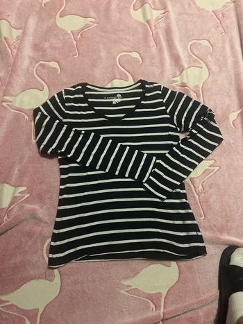 Haut rayé manches longues