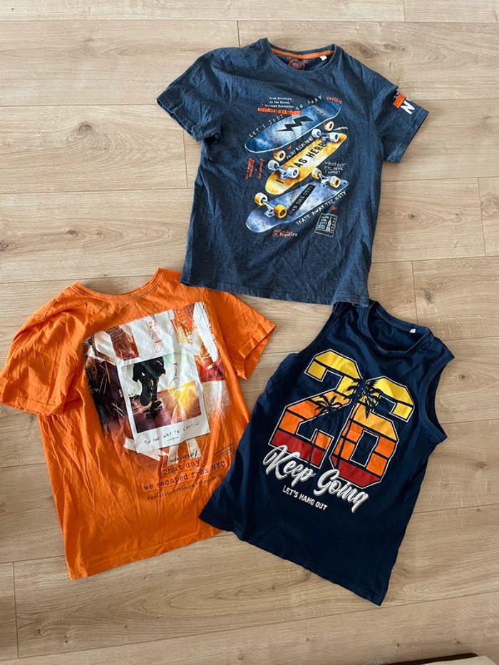 lot garçon t shirt marcel taille 158/164