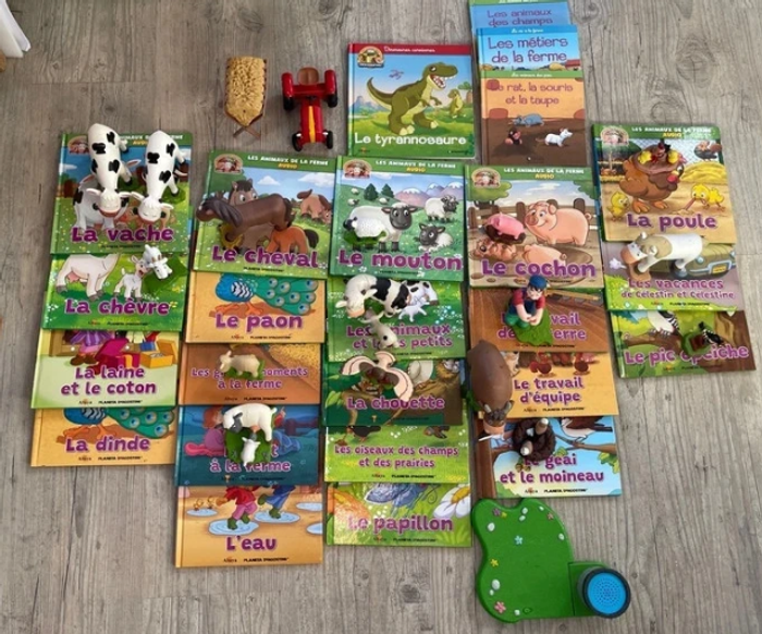 Gros lot altaya ferme collection audio livres figurines et enceinte sonore