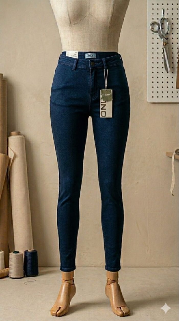 Neuf avec étiquette - ONLY - Jegging Rain (EcoVero) - Taille S/36 - Dark Blue Denim - photo numéro 1