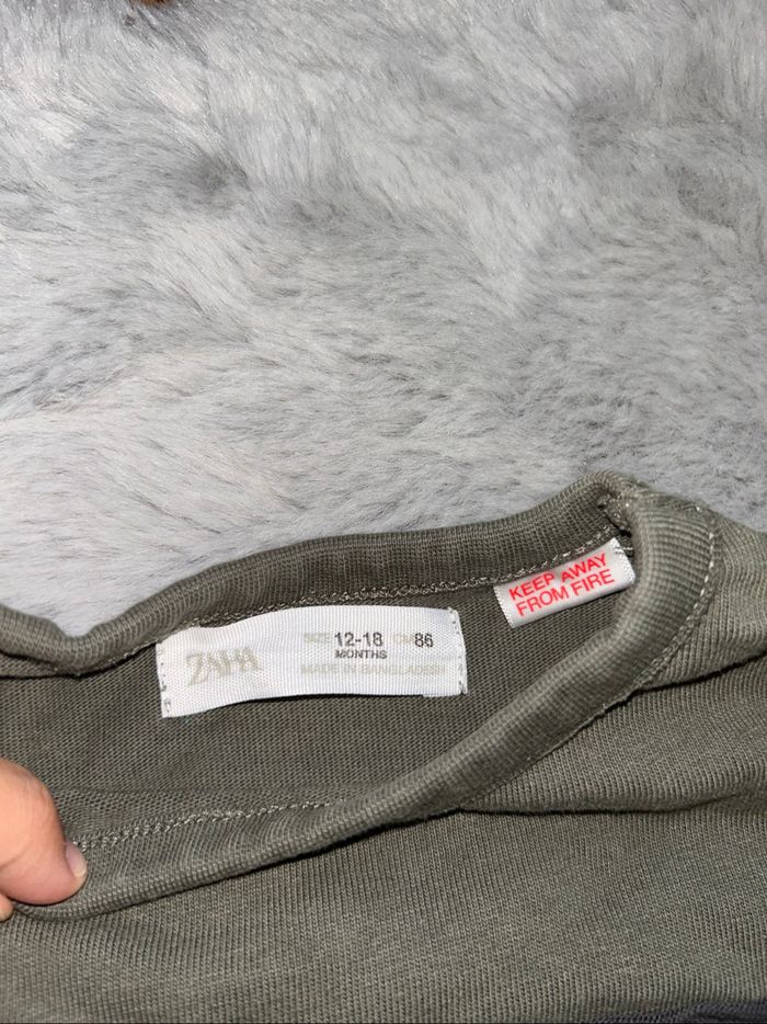 Petit pull kaki - 12/18 mois - Zara - photo numéro 3