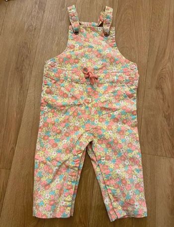 Salopette fleurie 6-9 mois