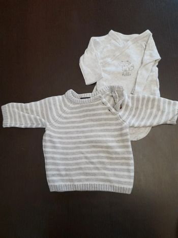 Pull plus body 3 mois et 56cm