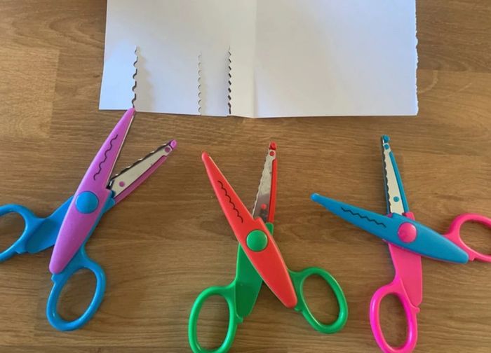 Lot de 6 ciseaux crantés - photo numéro 5