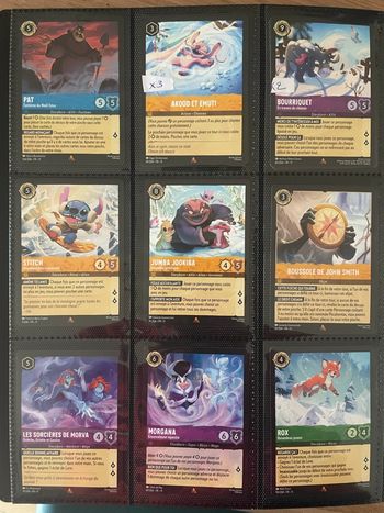 Cartes Lorcana Rares chapitre 11