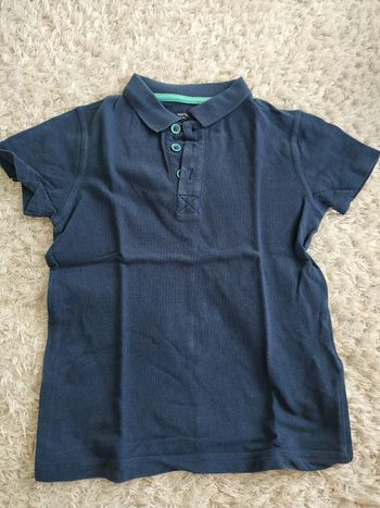 Polo manches courtes bleu