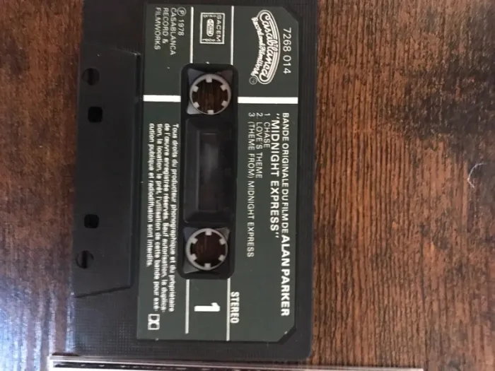 Cassette audio K7 Bo Film Midnight Express vintage TBE - photo numéro 3