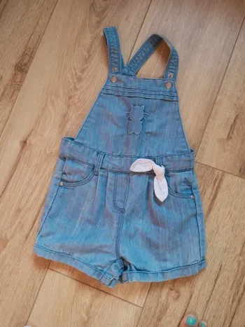 Salopette short en jean Okaidi 2 ans