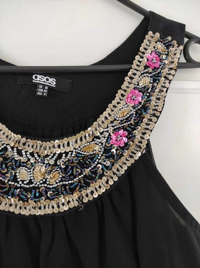 Robe longue Asos noir taille M - photo numéro 3