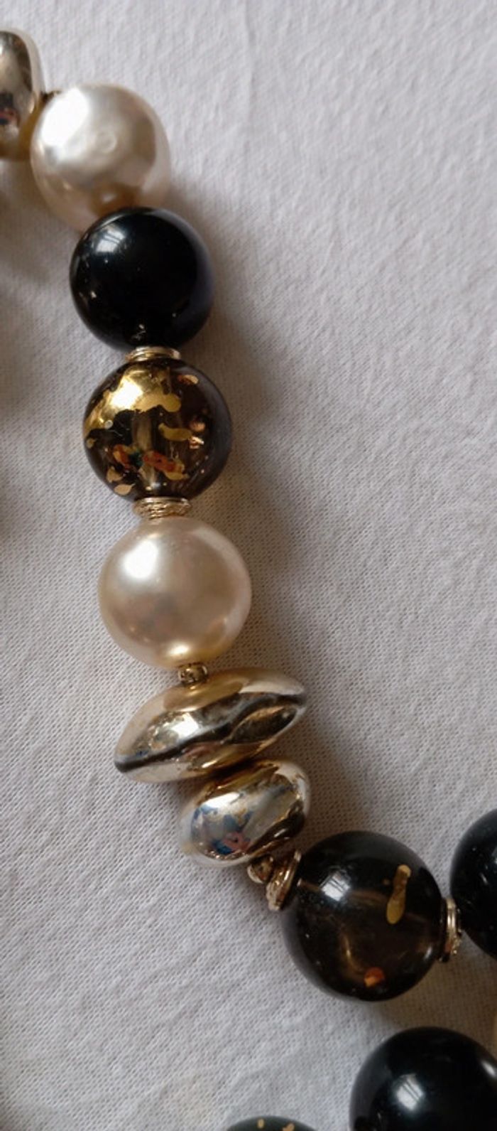 Collier vintage grosses perles - photo numéro 6