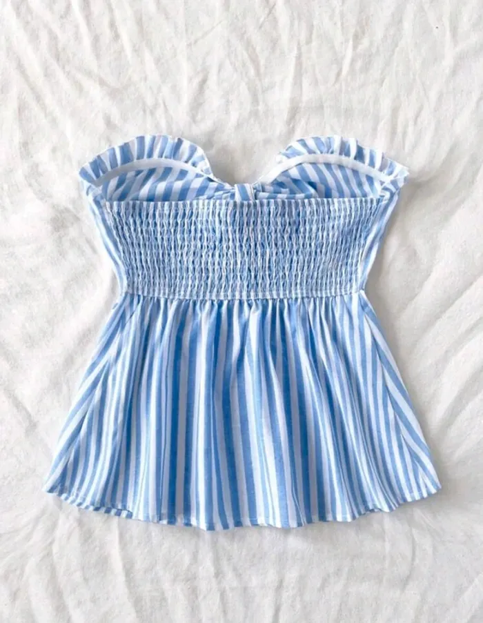 Top bustier rayé taille M - photo numéro 3