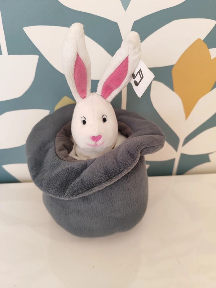 Peluche chapeau lapin musicale ikea - photo numéro 2