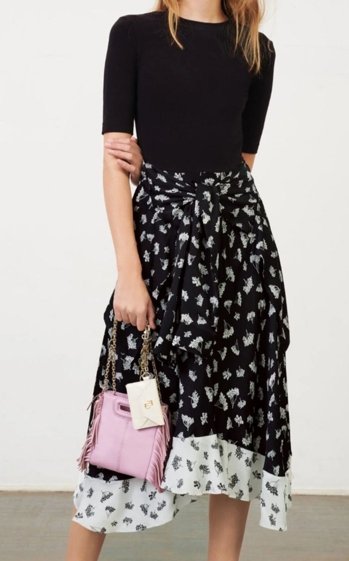 Robe Maje neuve taille 1 noire et blanche toutes saisons de - photo numéro 2