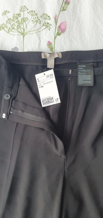 H&M - Pantalon femme tailleur noir