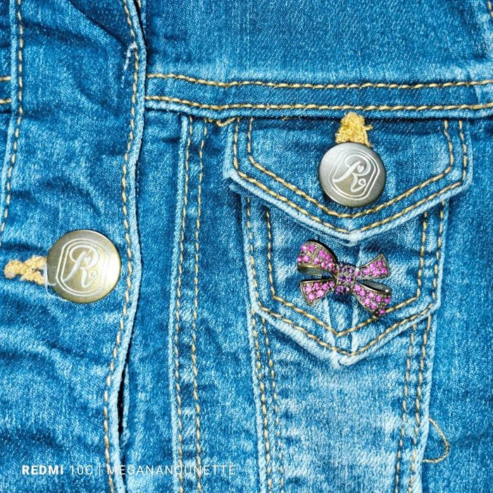 💙 Veste en jean fille 4 ans – Très bon état – Boutique parisienne - photo numéro 5