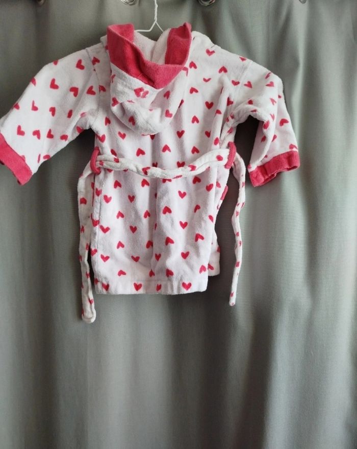 Peignoir bébé fille coeur - photo numéro 6