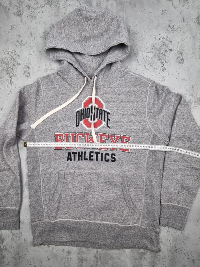 Pull universitaire Ohio State gris à capuche, S Hommes - photo numéro 11