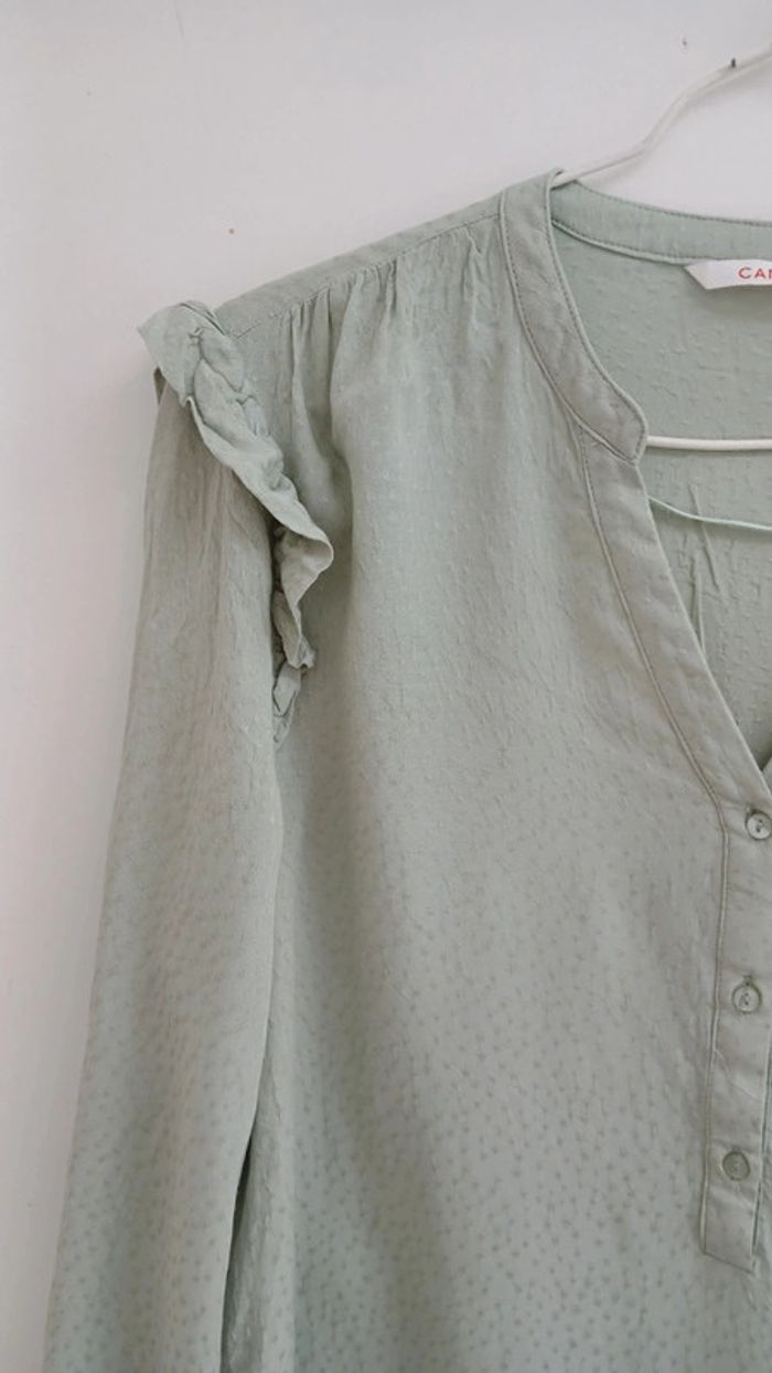 Chemisier vert d'eau Camaieu - photo numéro 2