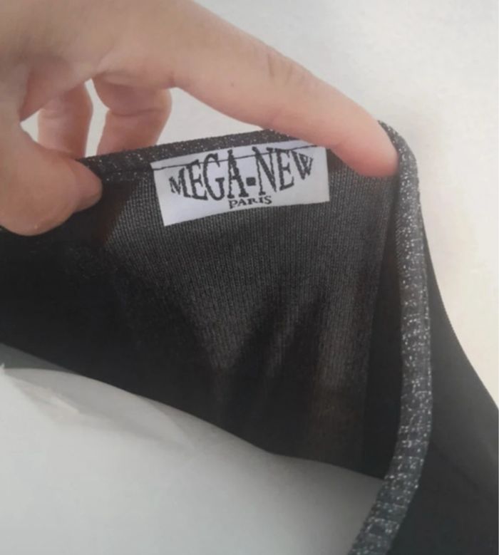 Blouse argenté asymétrique Mega New Paris taille 42 - photo numéro 7