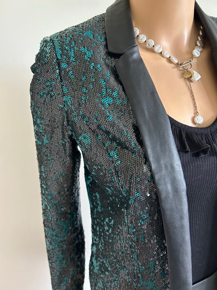 Blazer en sequins Kookai taille 36 comme neuf - photo numéro 4