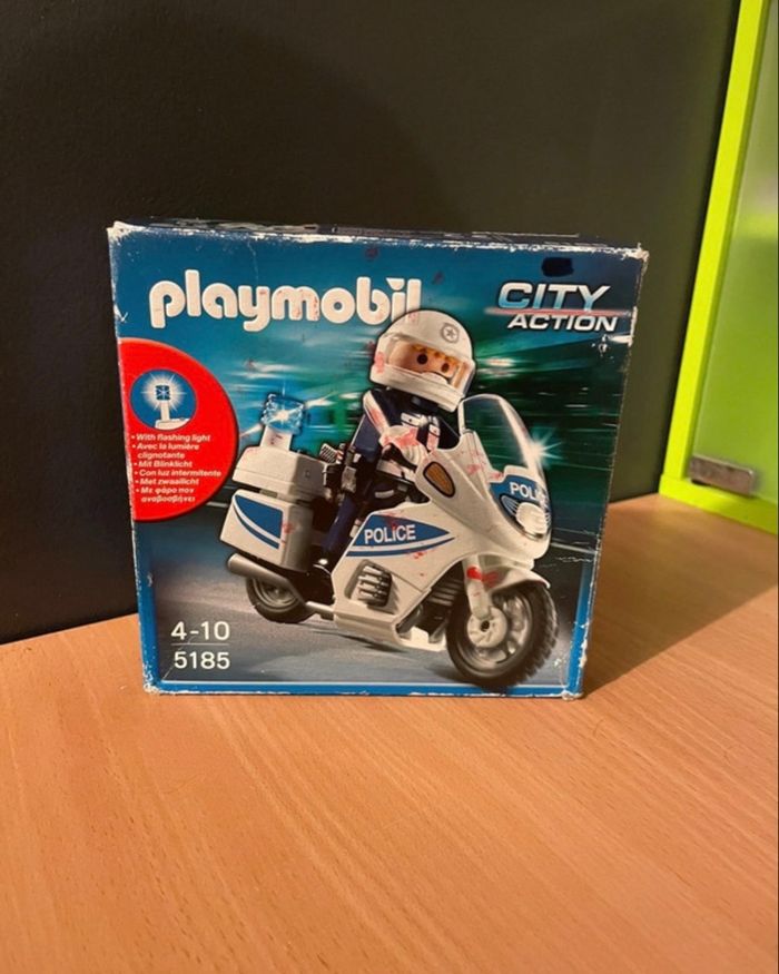 Lot Playmobil City Action Motard de police n°5185 - photo numéro 5