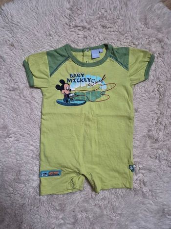 Combishort combinaison short Mickey 6 mois