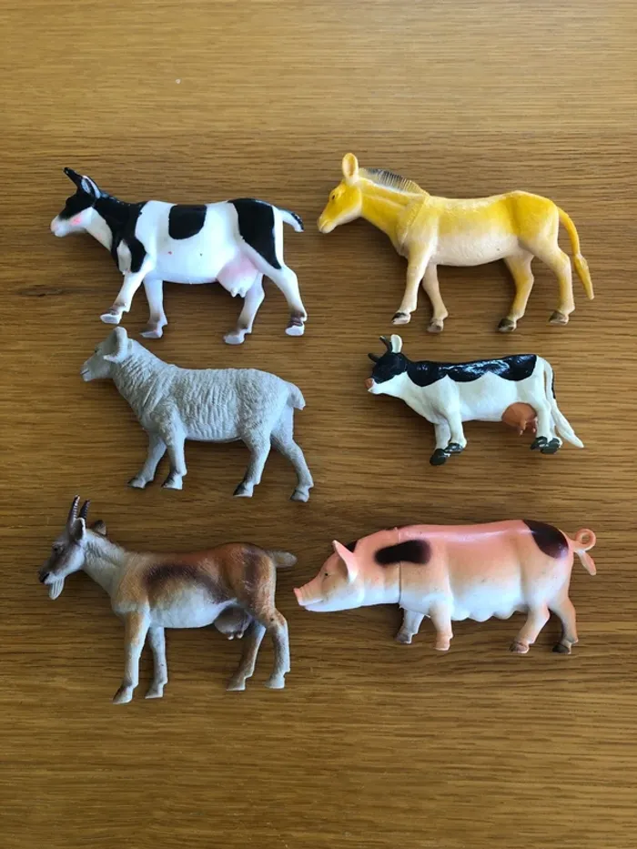 Animaux de la ferme lot de 6 - photo numéro 3