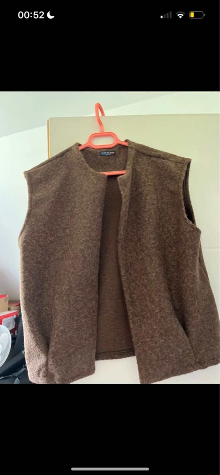 Veste sans manches choco taille unique - photo numéro 3