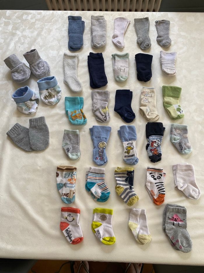 Lot de chaussettes bébé naissance à 12 mois