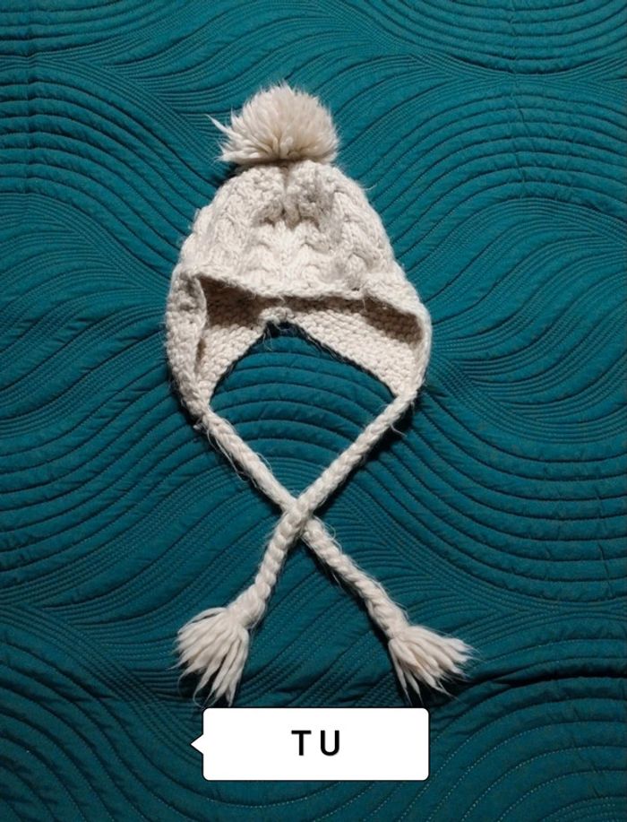Donne bonnet crème TU