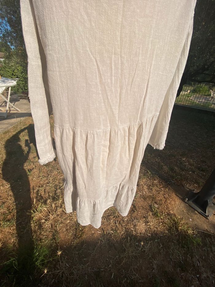 Robe lin coton taille unique - photo numéro 4